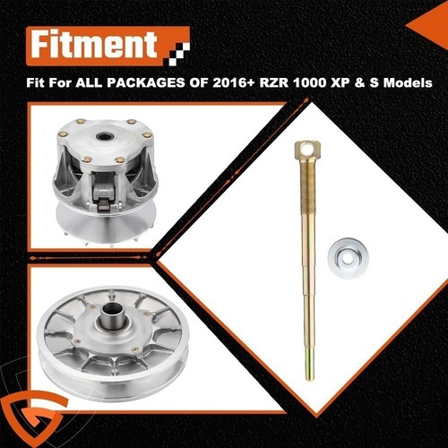 PRIMARY & IMPROVED EBS TIED SECONDARY CLUTCH FOR POLARIS RZR XP 4 1000 2016+ - Picture 2 of 15