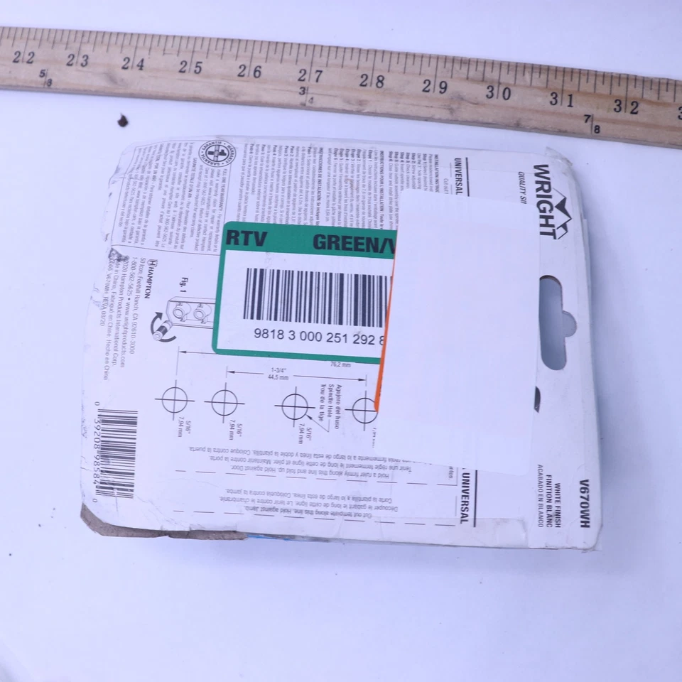 Wright Products Universal Knob Door Latch for Screen and Storm Doors, White - Image 2 of 4