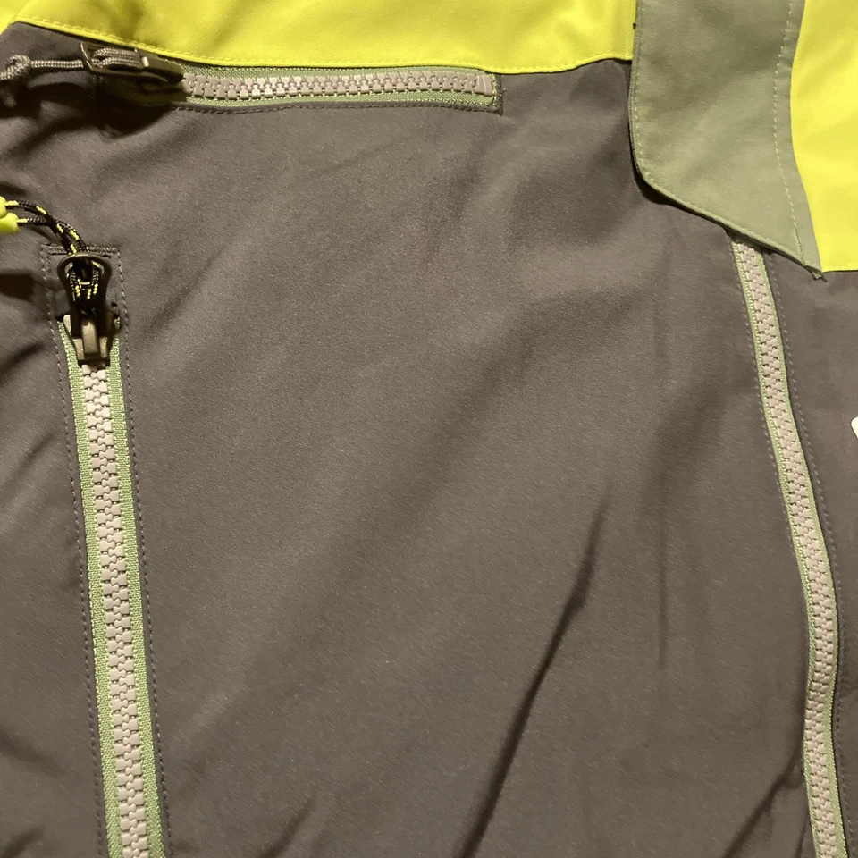 Chaqueta de esquí Obermeyer juvenil talla L (14-16) verde/amarillo/gris oscuro nueva con etiquetas Foto 4 de 4