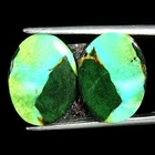 6.10Cts Natural Tibetan Turquoise Pair Oval Cabochon Loose Gemstone