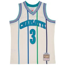 MENS MITCHELL & NESS CREAM TEAM COLOR SWINGMAN JERSEY HORNETS 1988 REX CHAPMAN