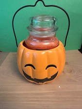 Yankee Candle Pumpkin Jack O' Lantern Large Jar Candle Holder Trick or Treat