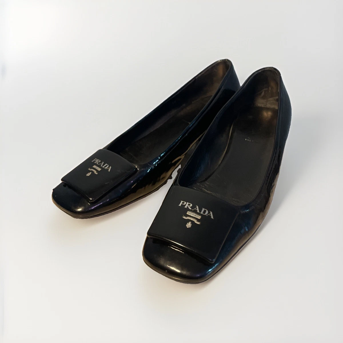 PRADA Patent Leather Heels Square Toe for Women for sale | eBay