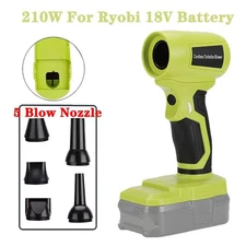 210W Cordless Handheld Jet Blower Portable Violent Fan for Ryobi 18V Battery