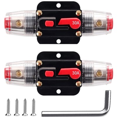 30A Rücksetz-Sicherung für 12V-24V DC Auto- und Marineanwendungen