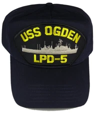 USS OGDEN LPD-5 HAT CAP USN NAVY SHIP AUSTIN CLASS OGGIE DOGGIE AMPHIBIOUS