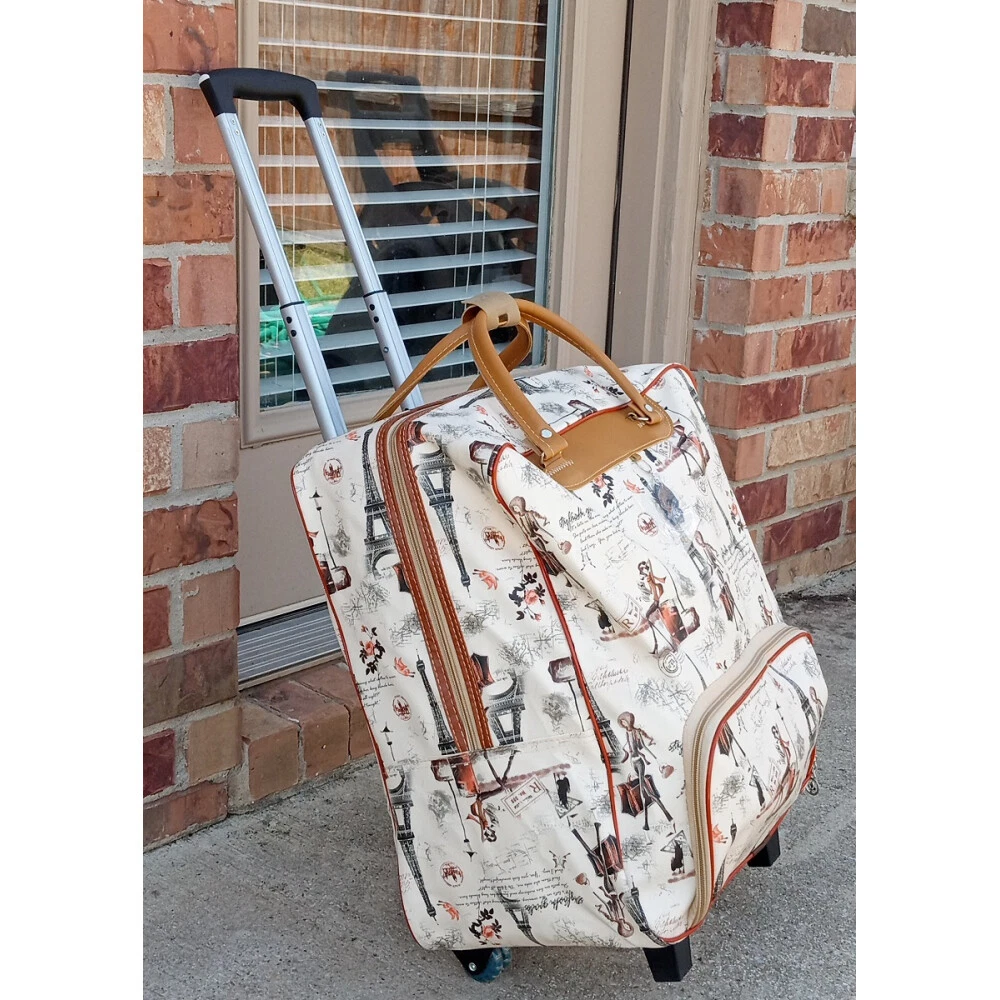 Purse luggage best sale on wheels