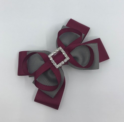 Wine and Grey School Hair Accessories - Picture 30 of 70