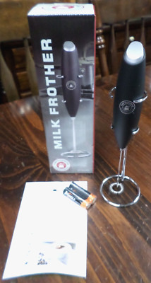 Chef's Counter Milk Frother, Black, 8oz. Capacity Milk Frother New in Box