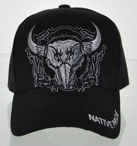 NATIVE PRIDE INDIAN AMERICAN BULL SKULL 
