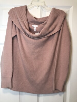 NEW Nordstrom Leith Off The Shoulder Pink Sweater Size 1X 59 eBay