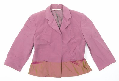Laura Ashley rosa Damenjacke Blazer Größe 12 Knopf