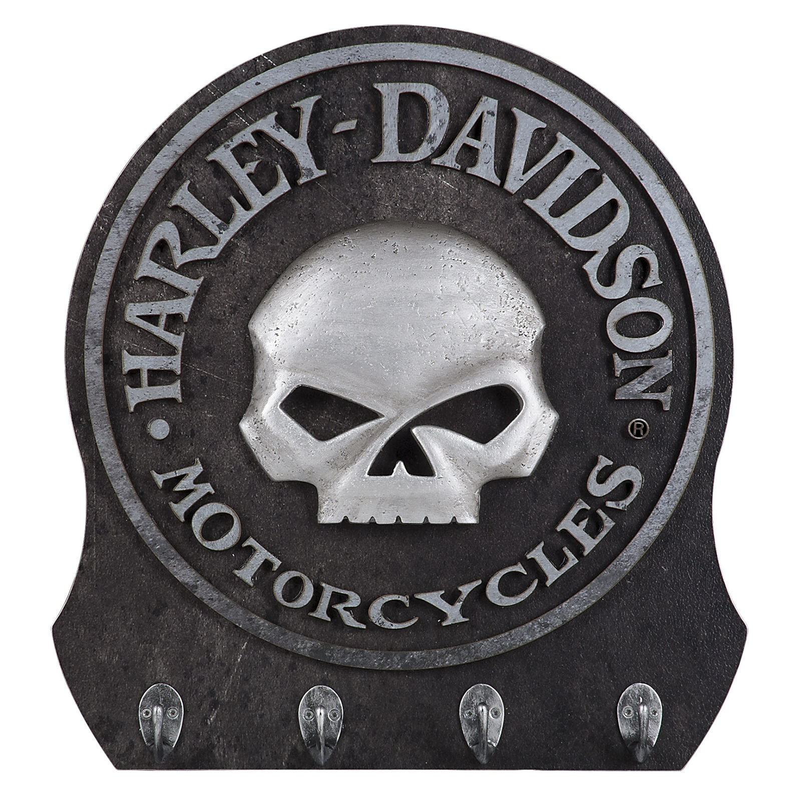 Harley-Davidson 3-D Willie G Skull Wall 4-Hook 12.5W x 13.5