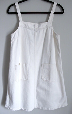 gap white denim dress Gap Factory Women's Denim Button-Front Mini Dress White Wash Indigo Size S