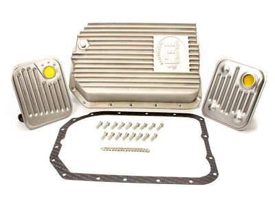 TCI 278000 4L80E Transmission Aluminum Pan Deep Sump Finned Extra 2qt Capacity