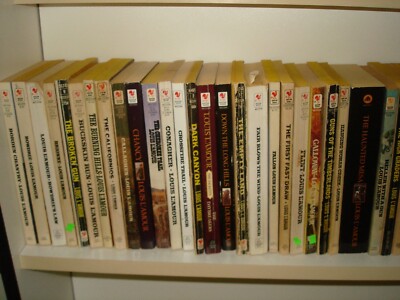 Louis L'Amour lot of 79 Different Western Paperbacks vintage/Sackett +