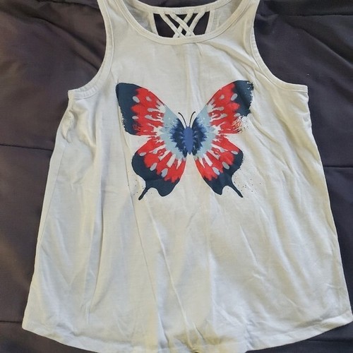 girl large navy blue drifit shorts and tank - Picture 3 of 3