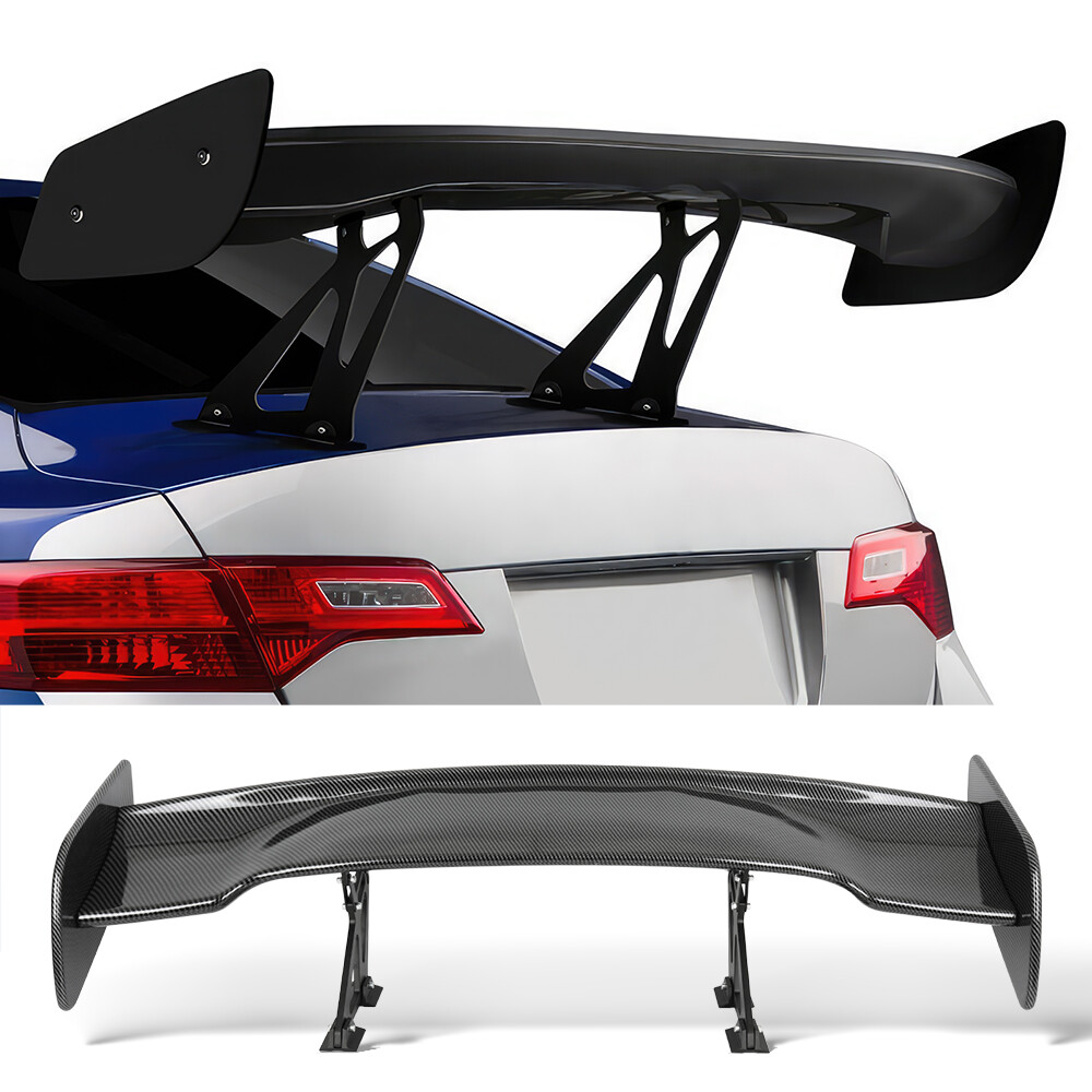 For Audi R8 2008-2023 46" Rear Trunk Spoiler Racing GT Style Wing High Stand