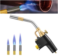 TS8000 Trigger Start Style Propane Blow Torch Kit Brazing Soldering Mapp Gas Map