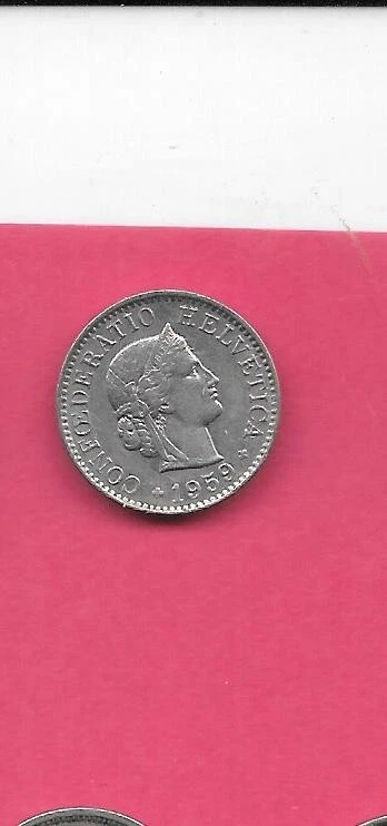 Copper-Nickel 1959 Swiss Coins for sale | eBay