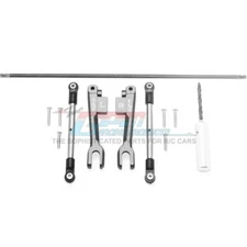 NEW GPM Spring Steel Rear Sway Bar/Alum Sway Bar Arm/Stainles Stl Linkage Grey