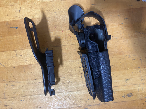 Safariland 6360 SLS ALS LIII Holster Sig P320 m17 RH Basketweave w/ QLS - Picture 3 of 7