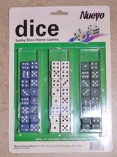 Nuevo dice Games/48 dice - Six-Sided 16mm SOLID COLOR/BLUE-GREEN-WHITE W/ Pips