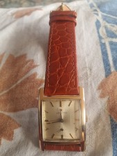 orologio Zenith stellina quadrante rettangolare cassa oro 18 K  anni  50/60 