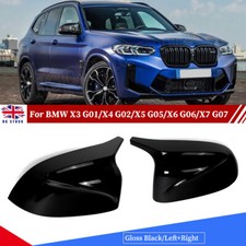 For BMW X3 X4 X5 X6 X7 18+ Glossy Wing Mirror Cover Caps M Sport G01 G02 G05 G06