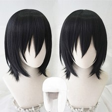 Fyodor Dostoevsky Cosplay Wig Short Black Hea...