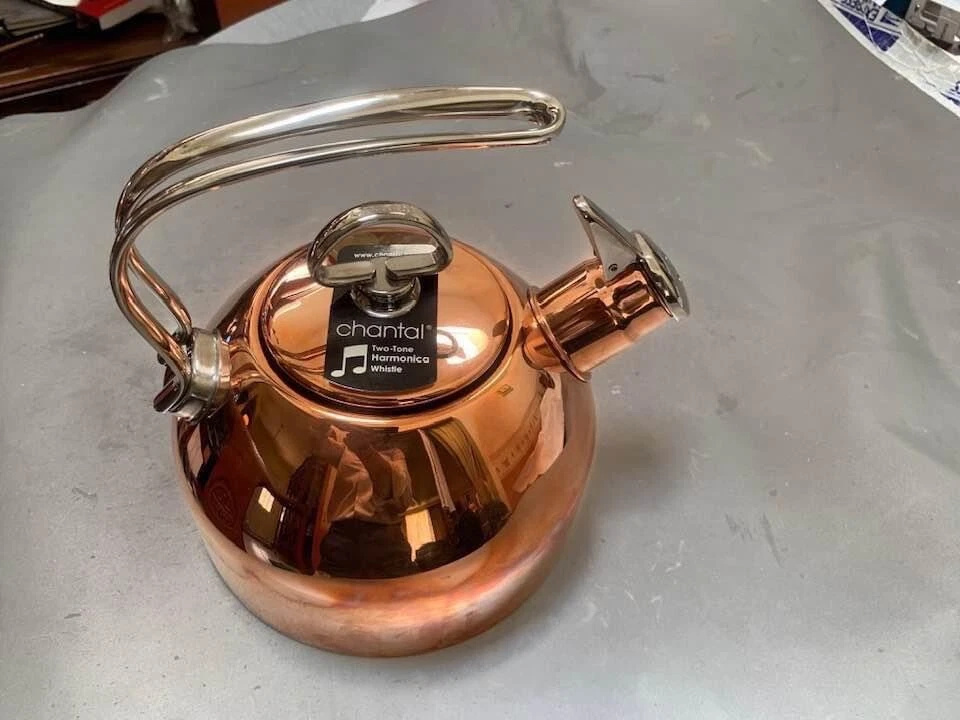 Chantal copper top tea kettle