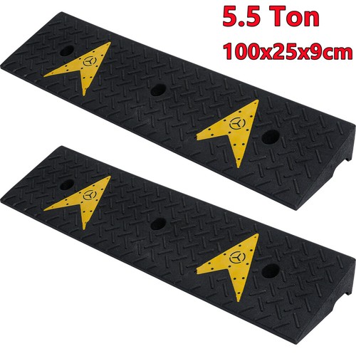 2X 100cm Long HEAVY DUTY Kerb Ramps for HGV Caravans Car Truck Garage