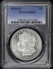 1878-CC $1 Morgan Silver Dollar PCGS MS 63 | Uncirculated UNC