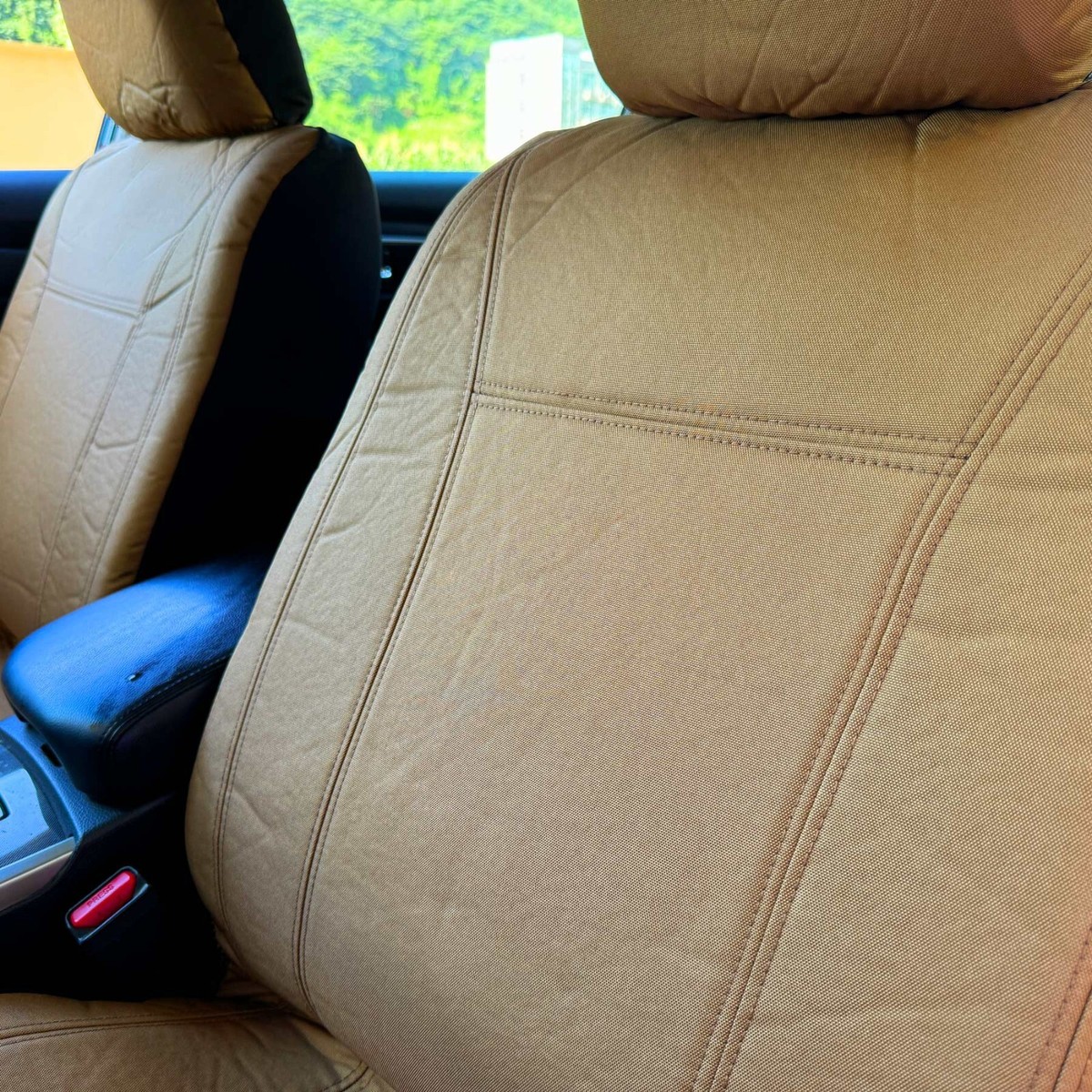 Housses De Siège Avant Anilemoto Pour Ford Ranger 1995+ - Brun Coyote, Toile 600D Waterproof