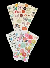 Stickers Mixed Lot ~ Florals & Seasons UNUSED Scrapbook Daily Planners Journal 