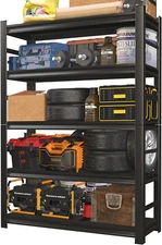 Garage Shelving, 72" H × 48" W Heavy Duty Metal Shelving - Easy to Assemble, Adj