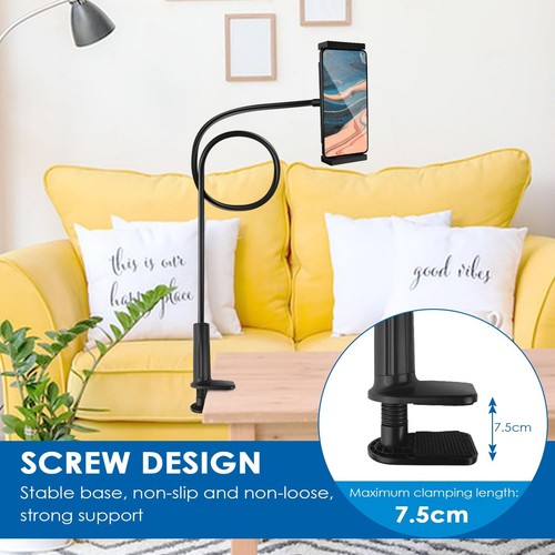 Support Tablette avec Col de Cygne Base Rotative à 360° Réglable Stable Suppo... - Afbeelding 4 van 7