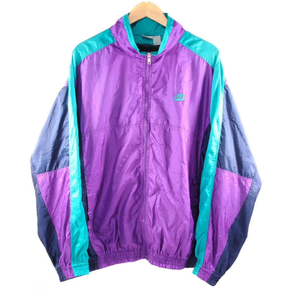 VINTAGE NIKE WINDBREAKER NYLON JACKET 1990's SIZE XL | eBay
