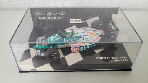 PMA MINICHAMPS 1:43 T. FABI BENETTON BMW B186 1986 " SISLEY " " RIELLO " - Bild 3 von 3