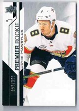2018-19 PREMIER JAYCE HAWRYLUK ROOKIE 027/299 FLORIDA PANTHERS #66