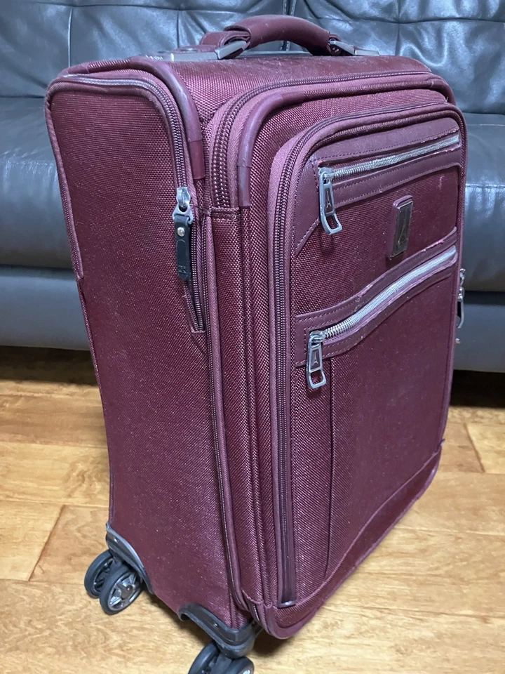Travelpro Platinum Elite 21 inch Carry-on Expandable Spinner Luggage -Bordeaux - Image 2 of 4