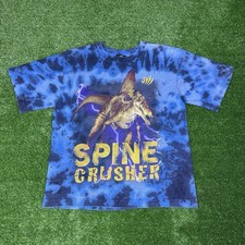 Vintage Jurassic Park 3 Movie Promo Blue Tie Dye T-Shirt Kids Youth Medium 8