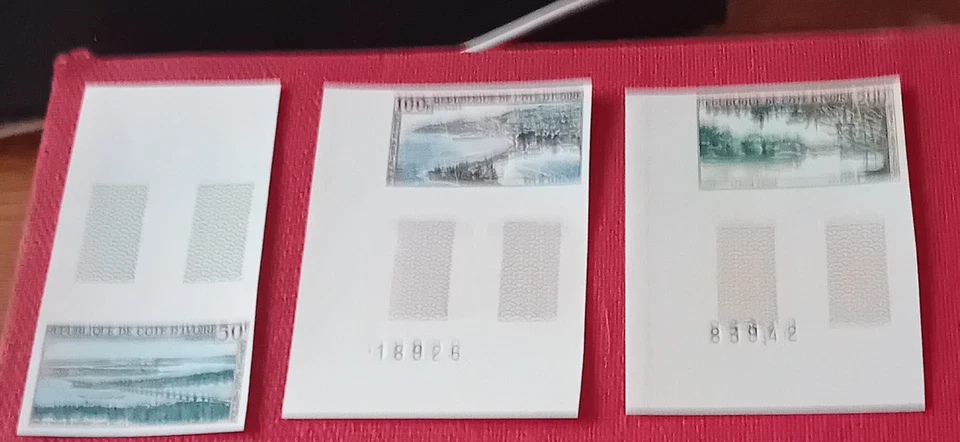 LOT DE 9 TIMBRES NON DENTELES NEUF** LUXE DE CÔTE D IVOIRE DES P AERIENNES Foto 2 de 4
