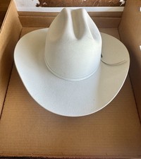 Stetson Cowboy hat 0410 Ranchman size 6 7/8 Silver Belly Light Beige