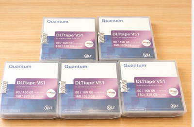 5 Quantum DLTtape VS1 MR-V1MQN-01 Data Cartridge 80/160GB/160/320GB New Sealed