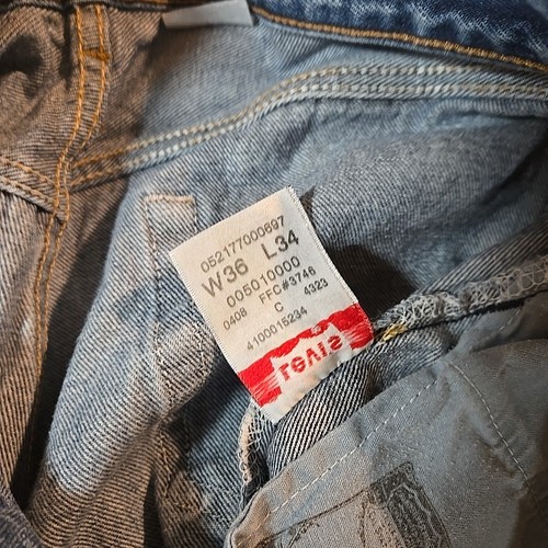 Levi 501 Jeans 36 x 34 blau WPL423 Dominican 2008 Vintage Knopfleiste rotes Etikett (passt 32 x 29) - Bild 20 von 22