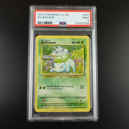 PSA 9 Bulbasaur 001/034 Pokemon Classic Collection English Holo Graded Card