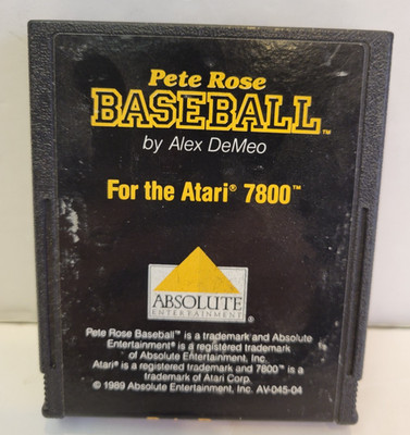 Pete Rose Baseball - Atari 7800 Game Cartridge