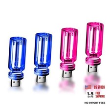 4 PCS Car USB Lights, Car Interior Ambient Lights, Mini Touch Dimmable Glass