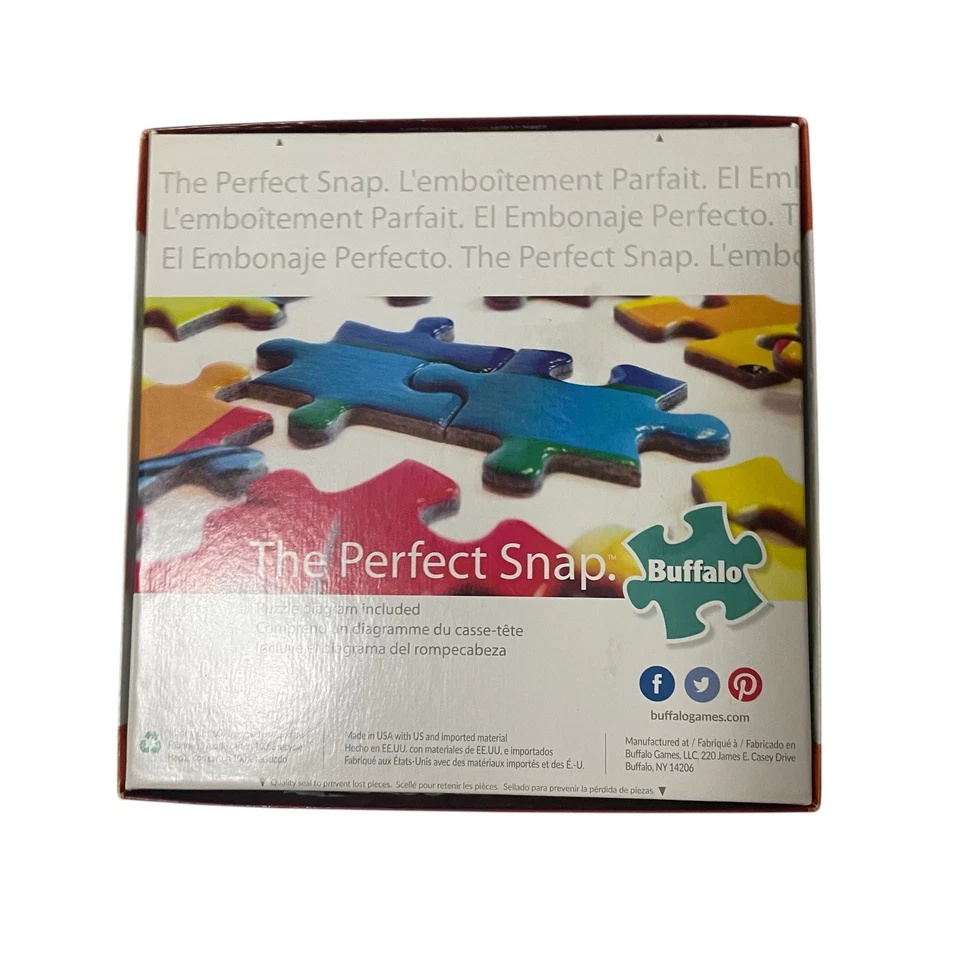 Lot of 5 Buffalo Charles Wysocki 300 piece puzzles, Used, Complete, 4 W/ poster - Image 4 of 4